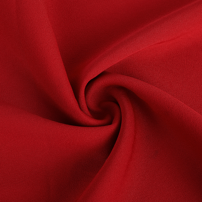 Polyester twill four-sided stretch fabric