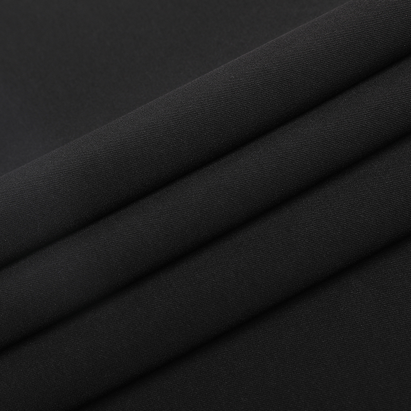 Polyester filament twill four-sided stretch fabric