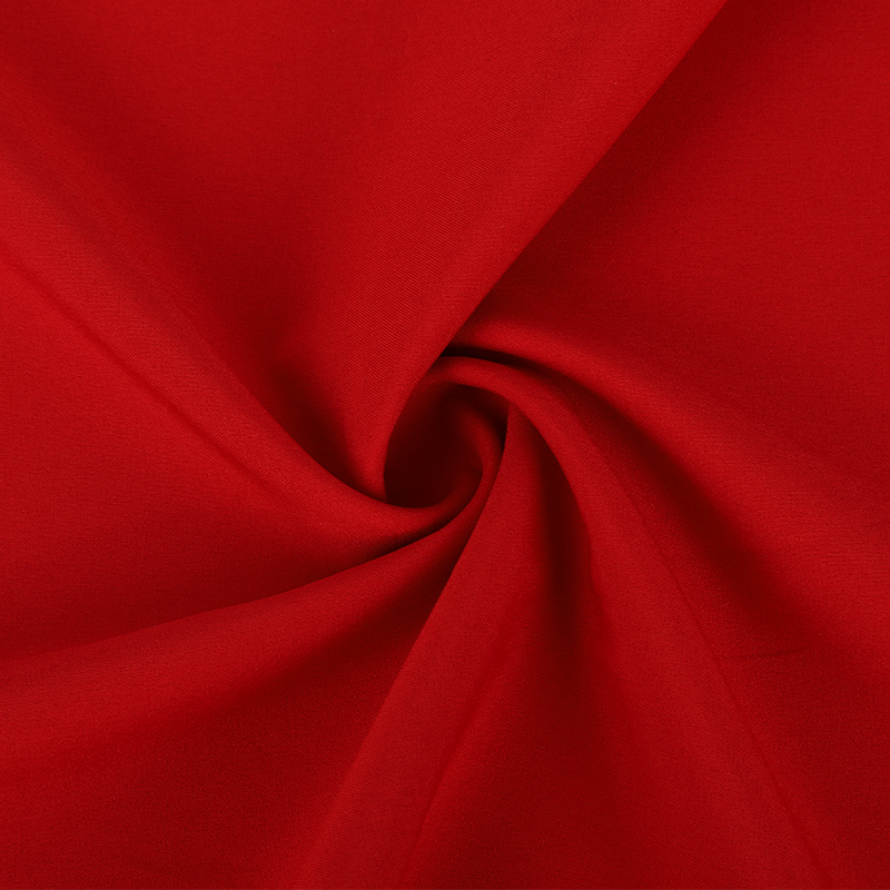 Polyester plain weave four-way stretch fabric