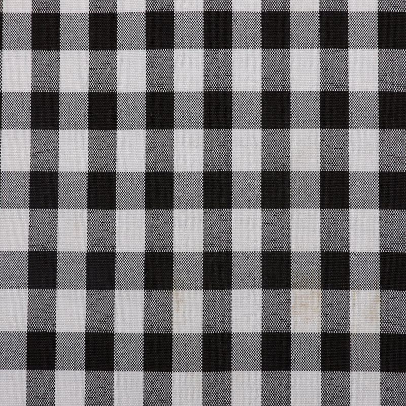 Cationic plaid fabric