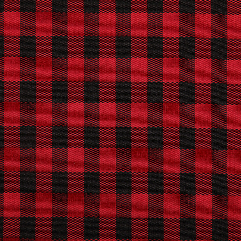 Cationic plaid fabric